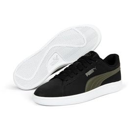 Puma Smash 3.0 Buck Black Dark Olive Uniseks Spor Ayakkabı