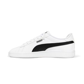 Puma Smash 3.0 Buck Sneakers Black White Uniseks Spor Ayakkabı