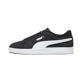 Puma Smash 3.0 Buck Sneakers Black White Uniseks Spor Ayakkabı