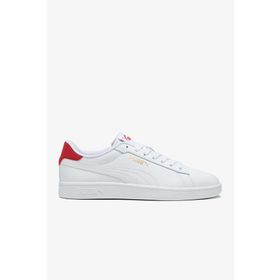 Puma Smash 3.0 L Beyaz-Kırmızı Unisex Sneaker Ayakkabı