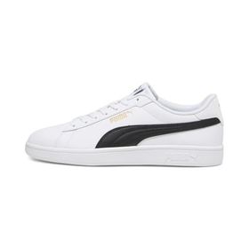 Puma Smash 3.0 L White Black Gold Unisex Spor Ayakkabı
