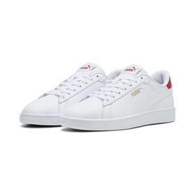 Puma Smash 3.0 L White Club Red Gold Erkek Spor Ayakkabı