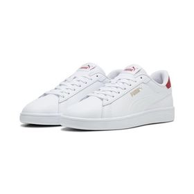 Puma Smash 3.0 L White Club Red Gold Erkek Spor Ayakkabı