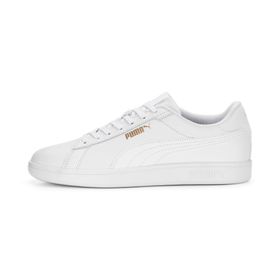 Puma Smash 3.0 L White White Gold Uniseks Spor Ayakkabı