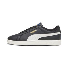 Puma Smash 3.0 Logoobsession Retro Academia Black-Warm White-Gold Team Royal-Gum Uniseks Spor Ayakkabı