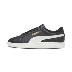Puma Smash 3.0 Logoobsession Retro Academia Black-Warm White-Gold Team Royal-Gum Uniseks Spor Ayakkabı