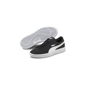 Puma Smash V2 Buck Black White Unisex Çocuk Spor Ayakkabı