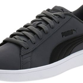 Puma Smash V2 Buck Erkek Spor Ayakkabı Gri Siyah Beyaz