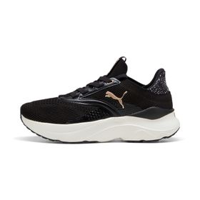 Puma Softride Mayve Leopard Wns-Puma Black-Warm White-Puma Gold Low Kadın Bot