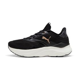Puma Softride Mayve Leopard Wns-Puma Black-Warm White-Puma Gold Low Kadın Bot
