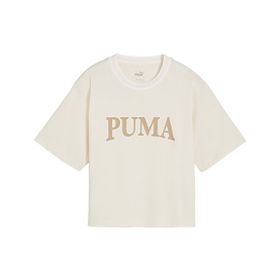 Puma Squad Graphic Bej Kadın Kısa Kollu T-Shirt