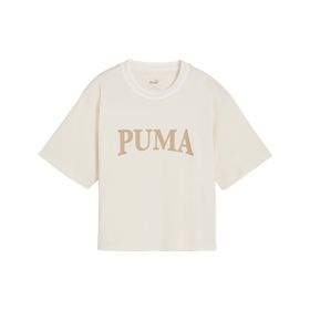 Puma Squad Graphic Bej Kadın Kısa Kollu T-Shirt