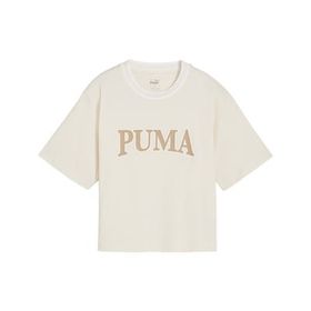 Puma Squad Graphic Bej Kadın Kısa Kollu T-Shirt