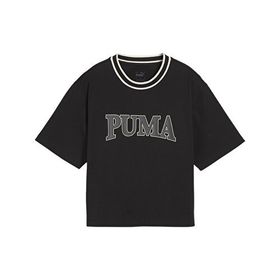 Puma Squad Graphic Siyah Kadın Kısa Kollu T-Shirt
