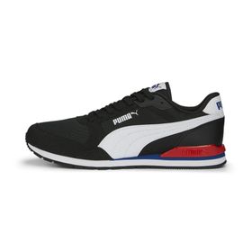 Puma ST Runner V3 Mesh Trainers Black White-For All Time Red Uniseks Spor Ayakkabı