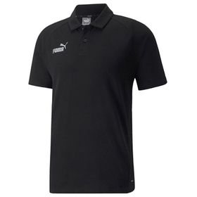 Puma Teamfinal Casuals Polo Siyah Erkek Futbol Polo Tişörtü
