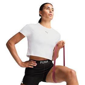 Puma Train All Day Essentials Baby Crop Beyaz Kadın T-Shirt