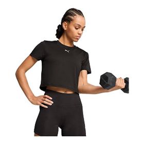 Puma Train All Day Essentials Baby Crop Siyah Kadın T-Shirt
