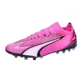 Puma Ultra Match MG Poison Pink White Black Erkek Futbol Ayakkabısı