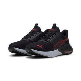 Puma X-Cell Nova FS Black-Cool Mid Gray-For All Time Red Erkek-Unisex Spor Ayakkabı