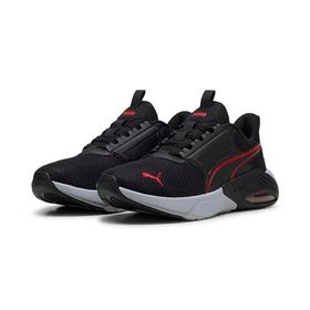 Puma X-Cell Nova FS Black-Cool Mid Gray-For All Time Red Erkek-Unisex Spor Ayakkabı