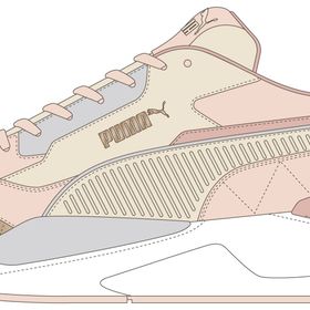 Puma X-Ray 2 Square Rosebay-Almond-Rose-Gold Unisex Yetişkin Spor Ayakkabı
