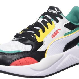 Puma X-Ray 2 Square Trainers Black White Gray Active Red Unisex Yetişkin Spor Ayakkabı