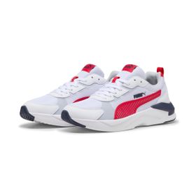 Puma X-Ray 3 LT White-For All Time Red-Navy Erkek Unisex Spor Ayakkabı