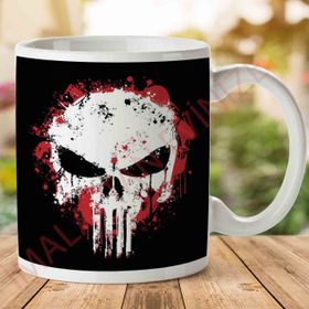 Punisher Splatter Baskılı Kupa