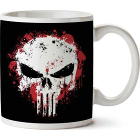 Punisher Splatter Baskılı Kupa