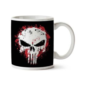 Punisher Splatter Baskılı Kupa