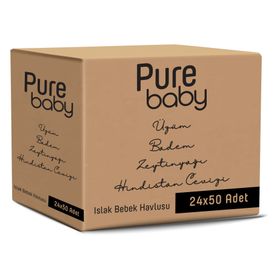 Pure Baby 24x50'li Islak Havlu