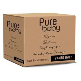 Pure Baby 24x50'li Islak Havlu