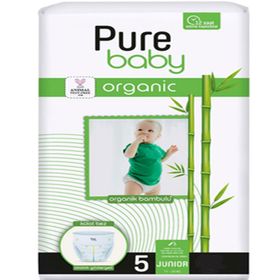 Pure Baby Organic Bambu Özlü No:5 Junior Külot Bebek Bezi