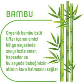Pure Baby Organic Bambu Özlü No:6 XLarge 64 Adet Külot Bebek Bezi