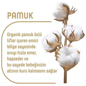 Pure Baby Organic No:3 Midi 84 Adet Bebek Bezi