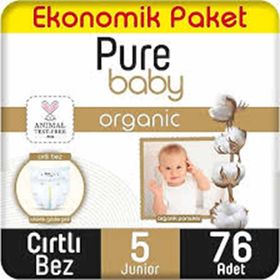Pure Baby Organic No:5 Junior 76 Adet Bebek Bezi