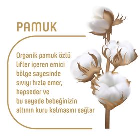 Pure Baby Organic No:6 XLarge 120 Adet Bebek Bezi