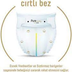 Pure Baby Organic No:6 XLarge 180 Adet Bebek Bezi