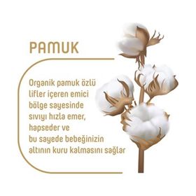 Pure Baby Organic No:6 XLarge 240 Adet Bebek Bezi