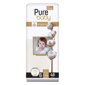 Pure Baby Organic No:6 XLarge 48 Adet Bebek Bezi