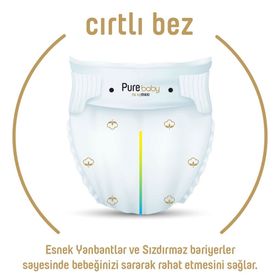 Pure Baby Organic No:6 XLarge 60 Adet Bebek Bezi