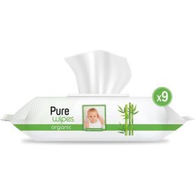 Pure Baby Organik Bambu Özlü 540 Yaprak Islak Havlu