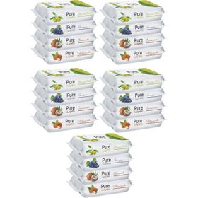 Pure Baby Wipes 20x50 Yaprak Meyveli Islak Mendil