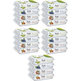 Pure Baby Wipes 20x50 Yaprak Meyveli Islak Mendil
