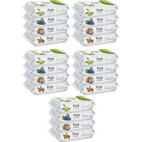 Pure Baby Wipes 20x50 Yaprak Meyveli Islak Mendil