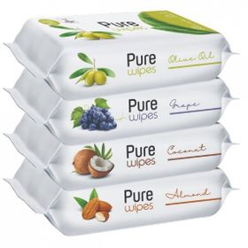 Pure Baby Wipes Meyveli 50x4 Adet Islak Mendil