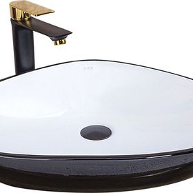 Pure BW-173 Siyah-Beyaz 59 cm Çanak Lavabo