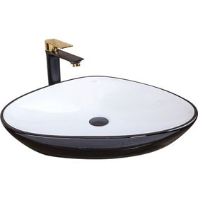 Pure BW-173 Siyah-Beyaz 59 cm Çanak Lavabo