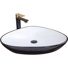 Pure BW-173 Siyah-Beyaz 59 cm Çanak Lavabo